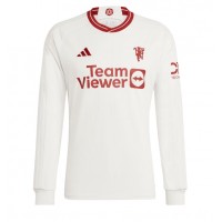 Camiseta Manchester United Rasmus Hojlund #11 Tercera Equipación 2023-24 manga larga